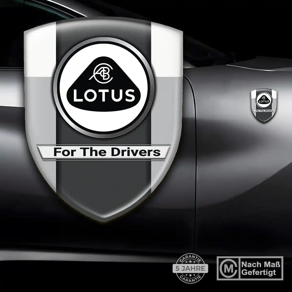 Lotus Aufkleber 3D Gel Wappen Markenedition