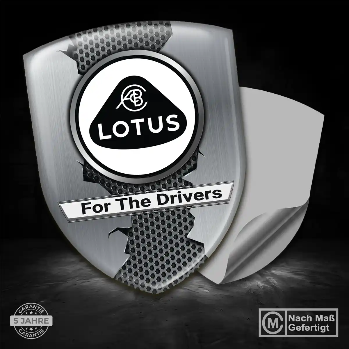 Lotus Aufkleber 3D Gel Wappen Modernes Design