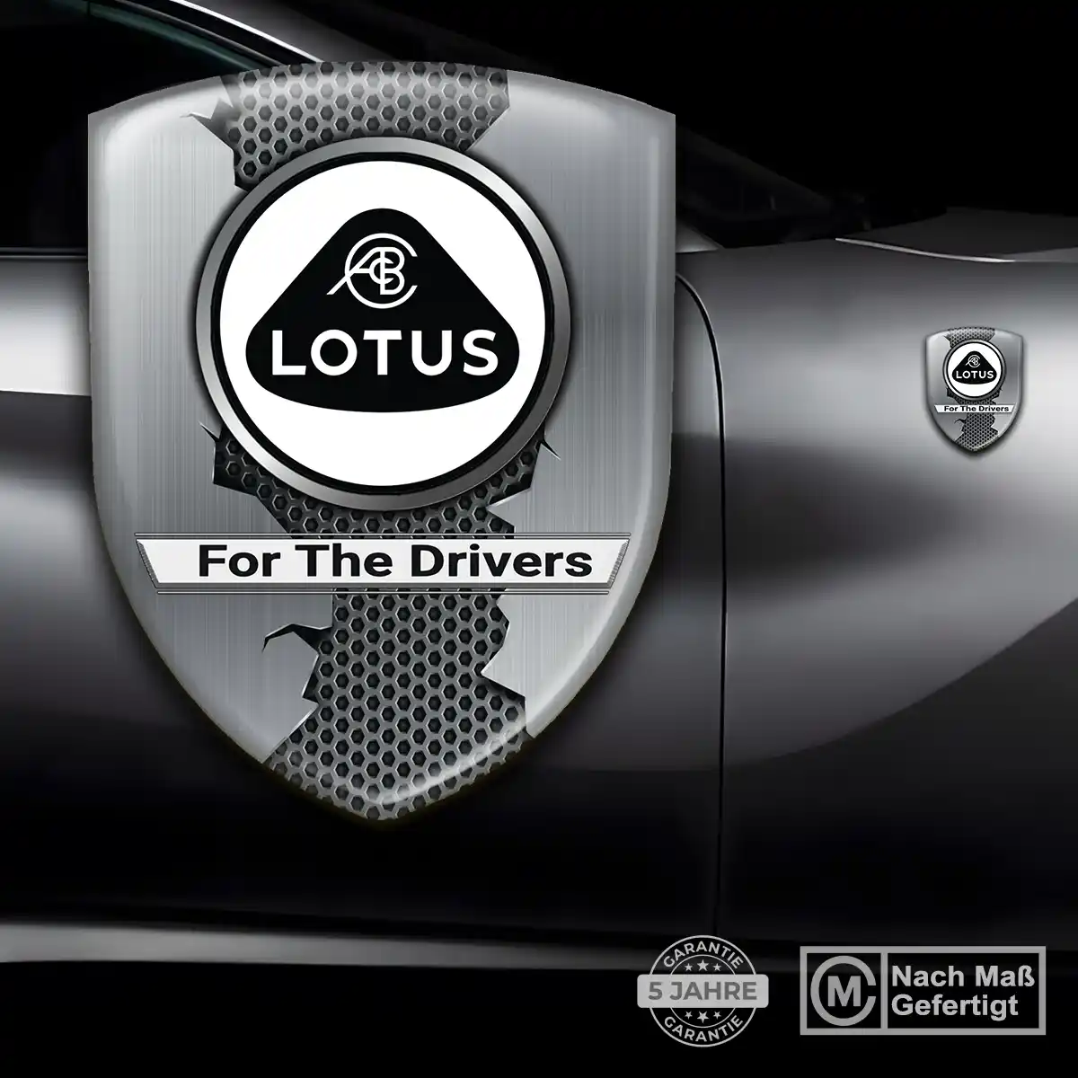 Lotus Aufkleber 3D Gel Wappen Modernes Design
