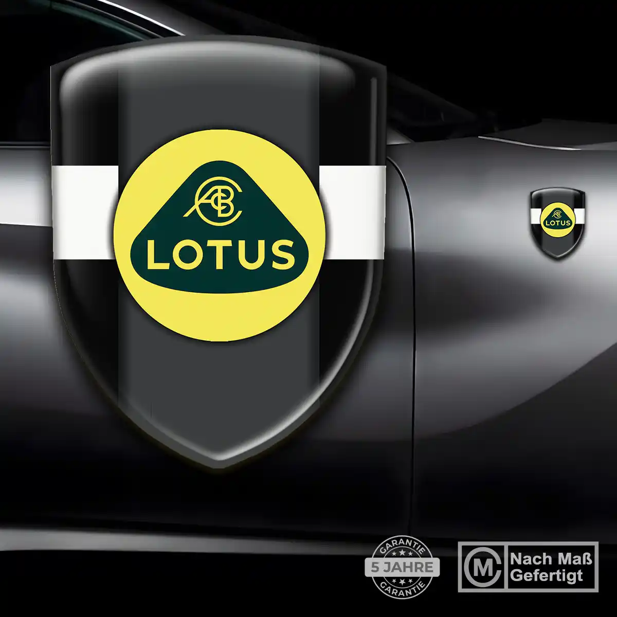 Lotus Aufkleber 3D Gel Wappen Premium-Edition