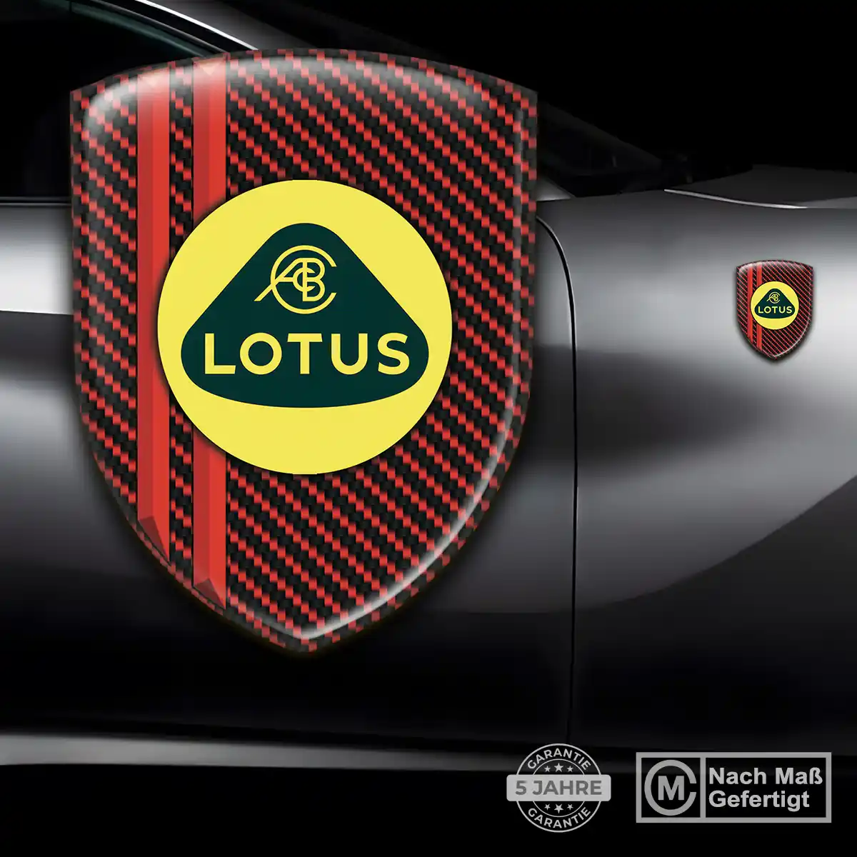 Lotus Aufkleber 3D Gel Wappen Premiumqualität