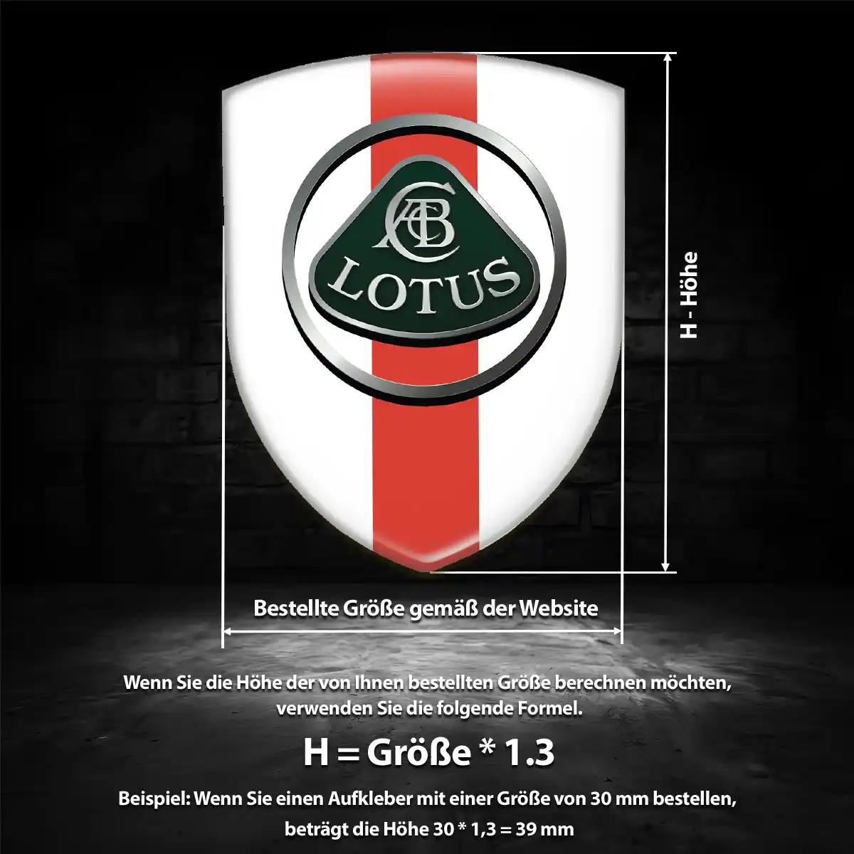 Lotus Aufkleber Auto Edles Design