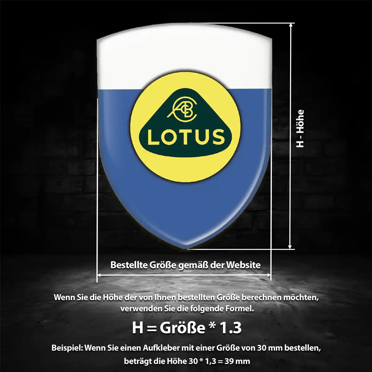 Lotus Aufkleber Auto Luxus-Edition