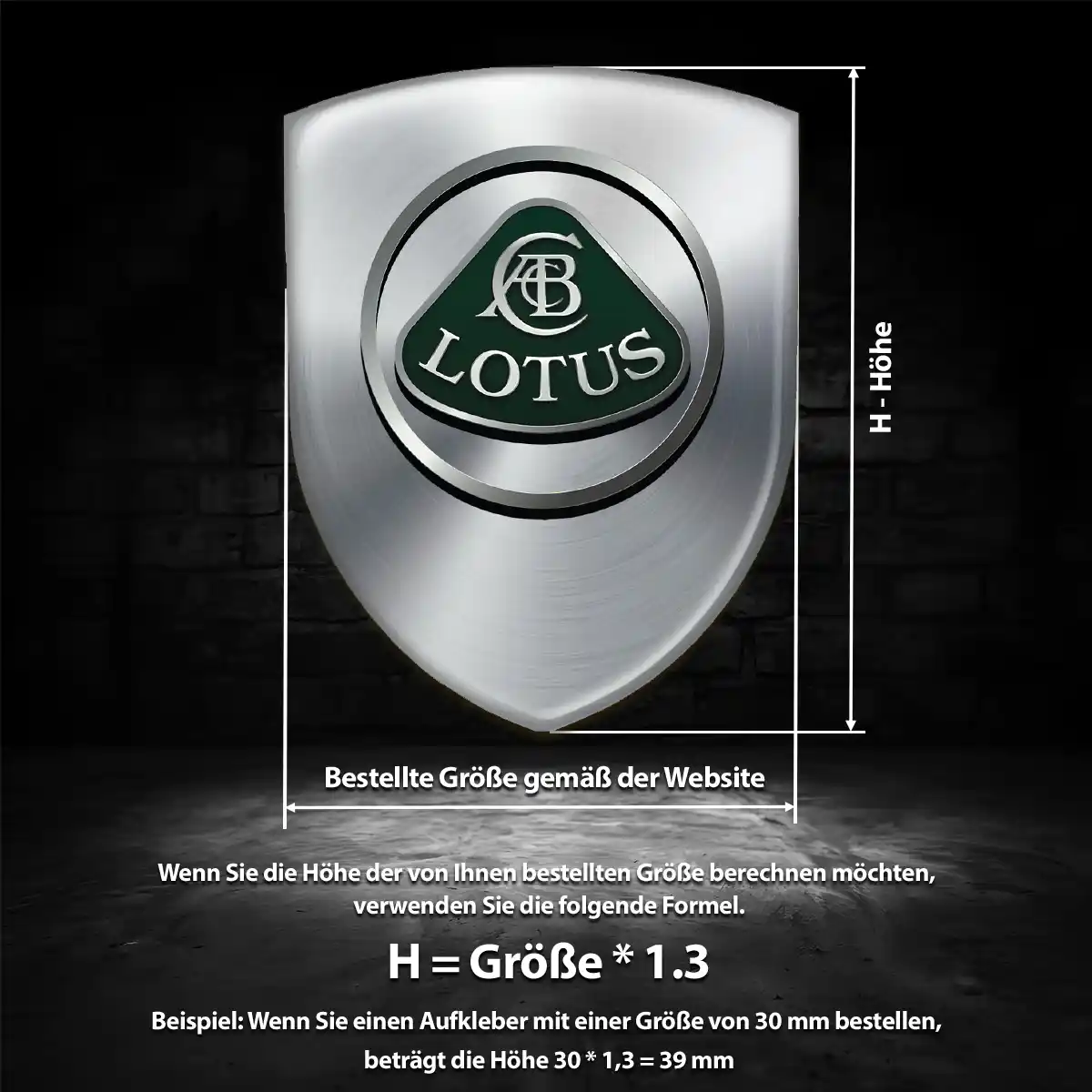 Lotus Aufkleber Auto Premiumqualität