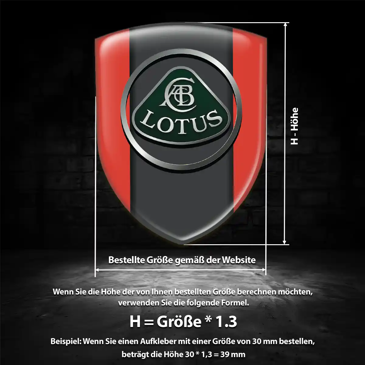 Lotus Aufkleber Emblem Anspruchsvolles Design