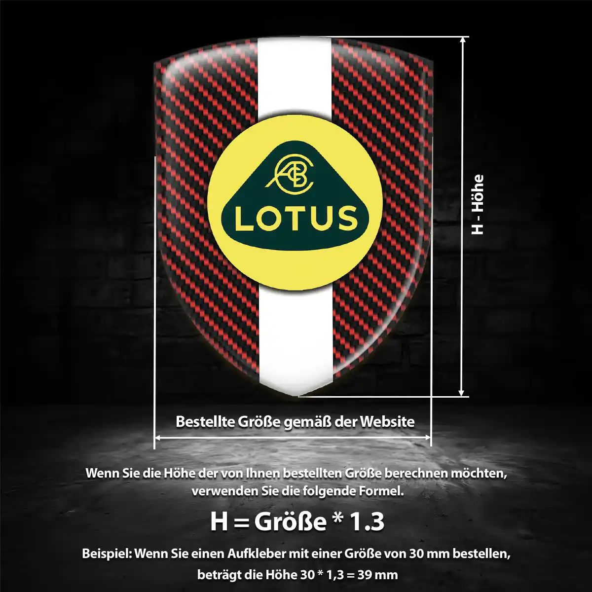 Lotus Aufkleber Emblem Auto Anspruchsvolles Design
