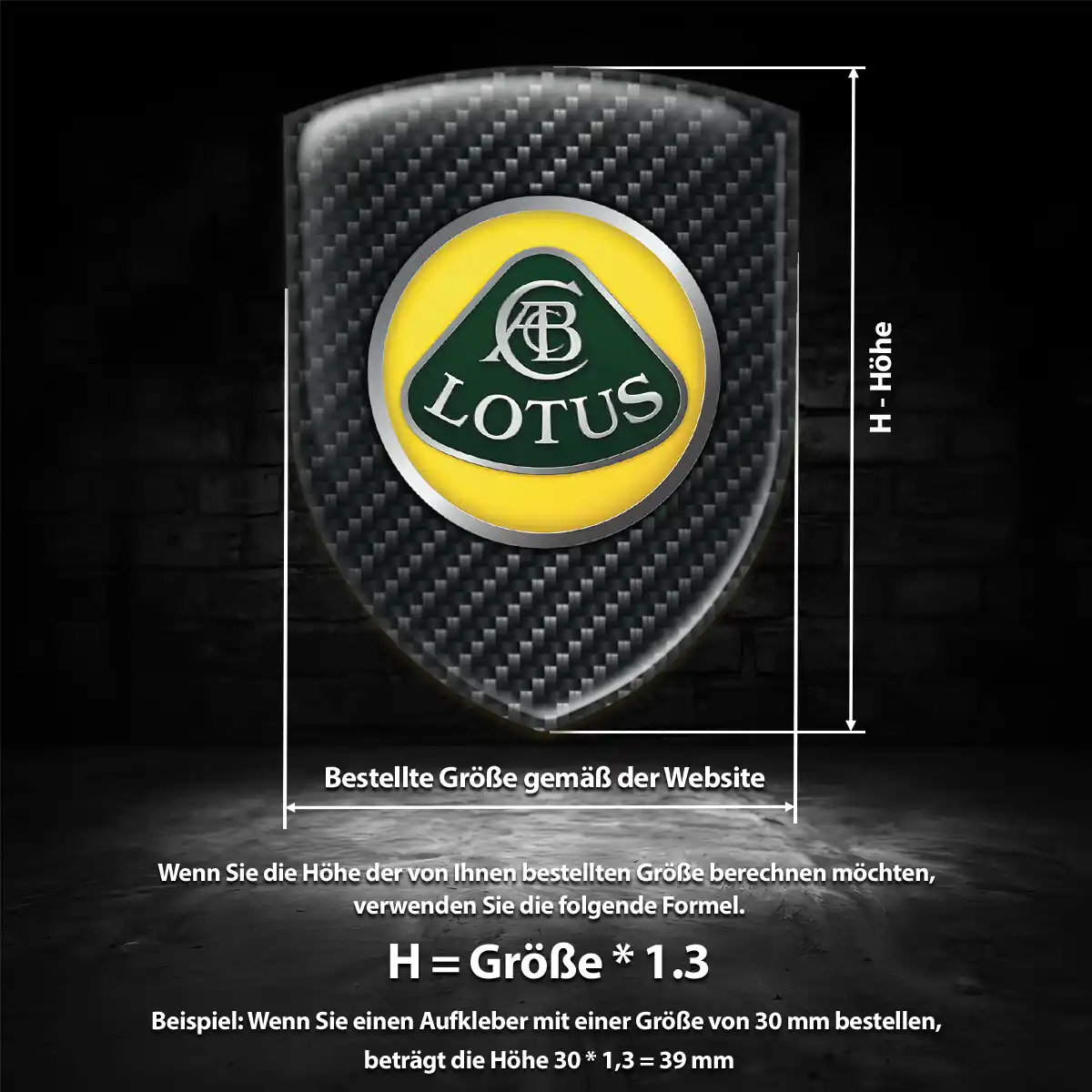 Lotus Aufkleber Emblem Auto Ausdrucksstarkes Design