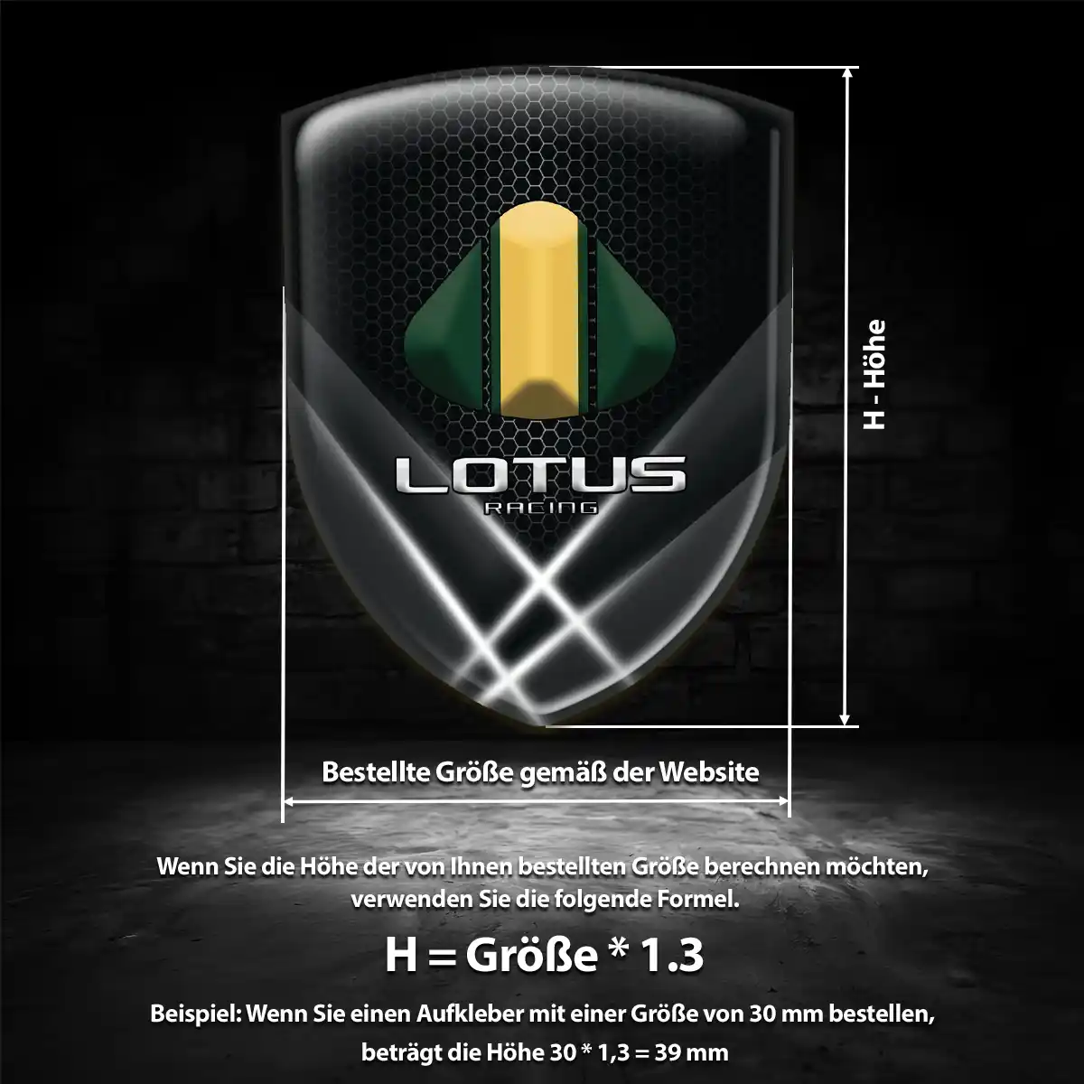 Lotus Aufkleber Emblem Auto Edles Design