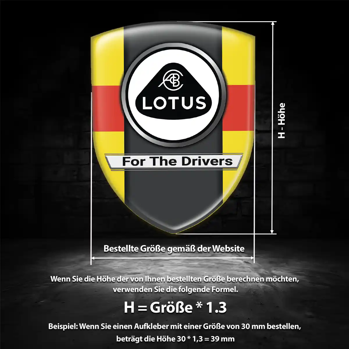 Lotus Aufkleber Emblem Auto Elegantes Design