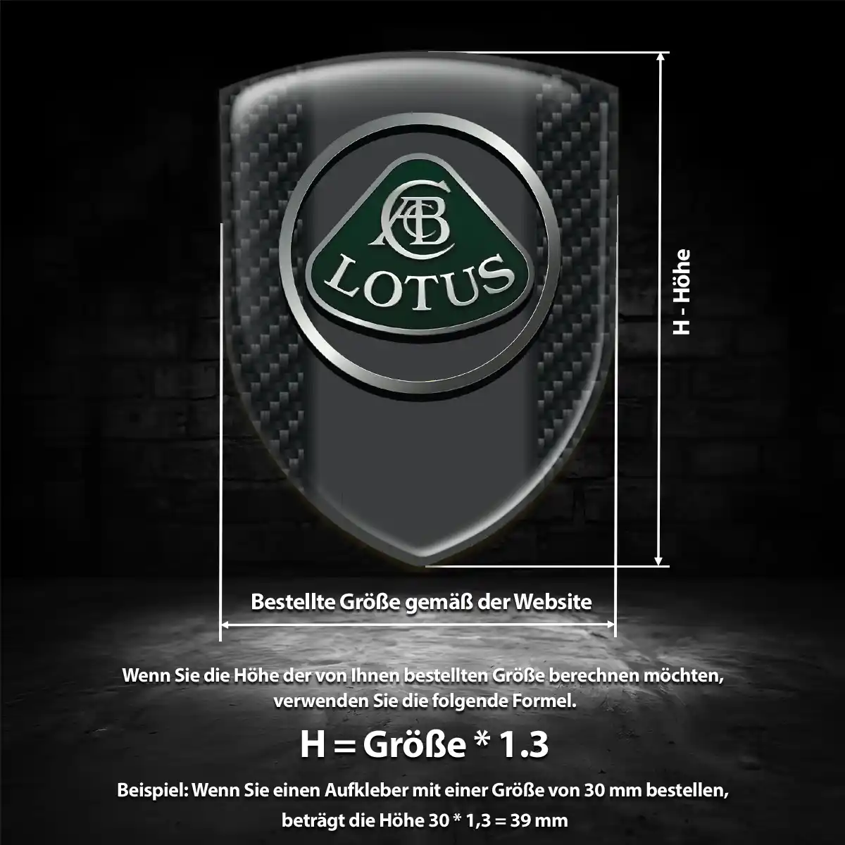 Lotus Aufkleber Emblem Auto Exterieurdesign
