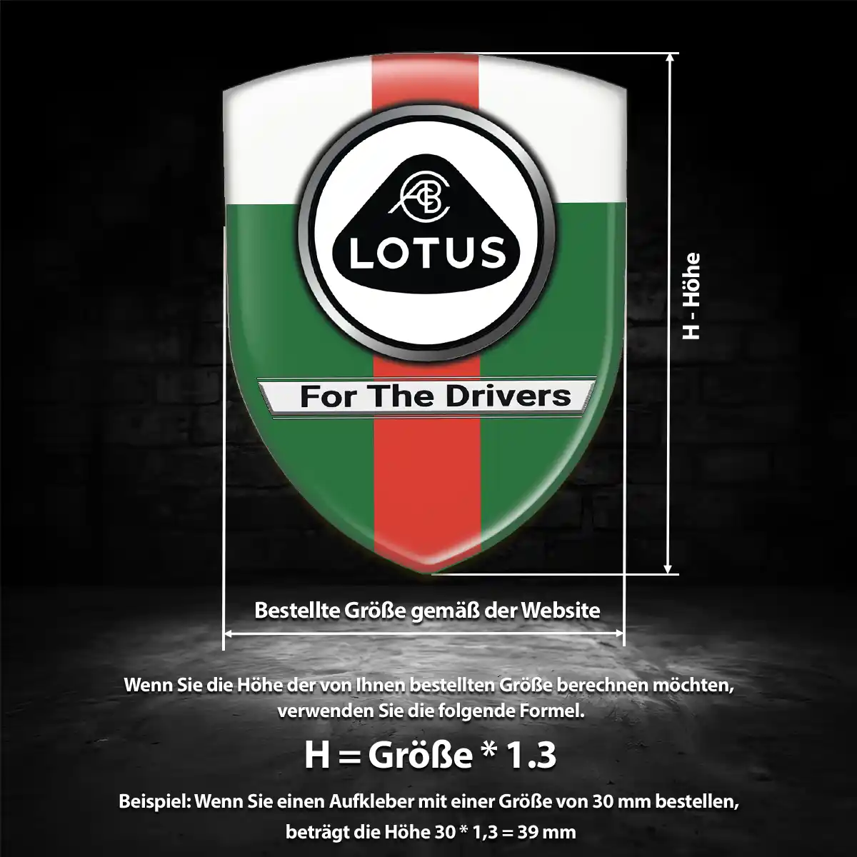 Lotus Aufkleber Emblem Auto Hochwertiges Harz