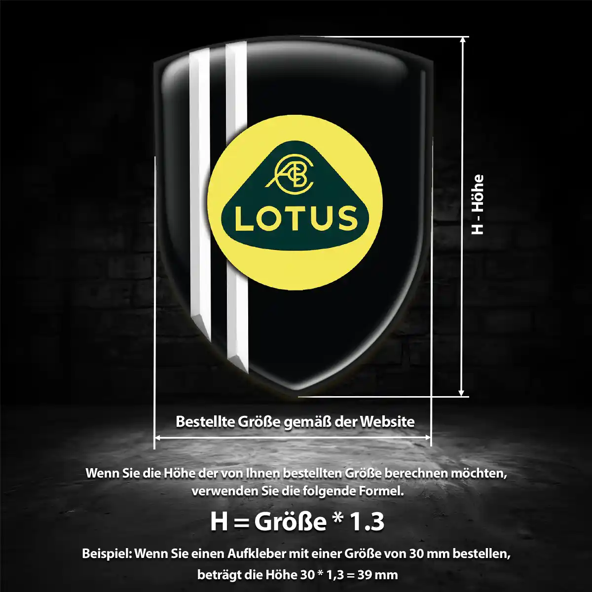 Lotus Aufkleber Emblem Auto Hohe Qualität