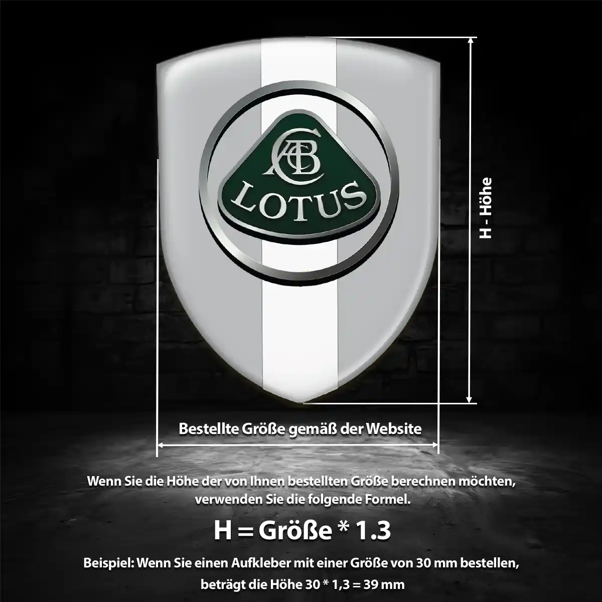 Lotus Aufkleber Emblem Auto Luxus-Edition