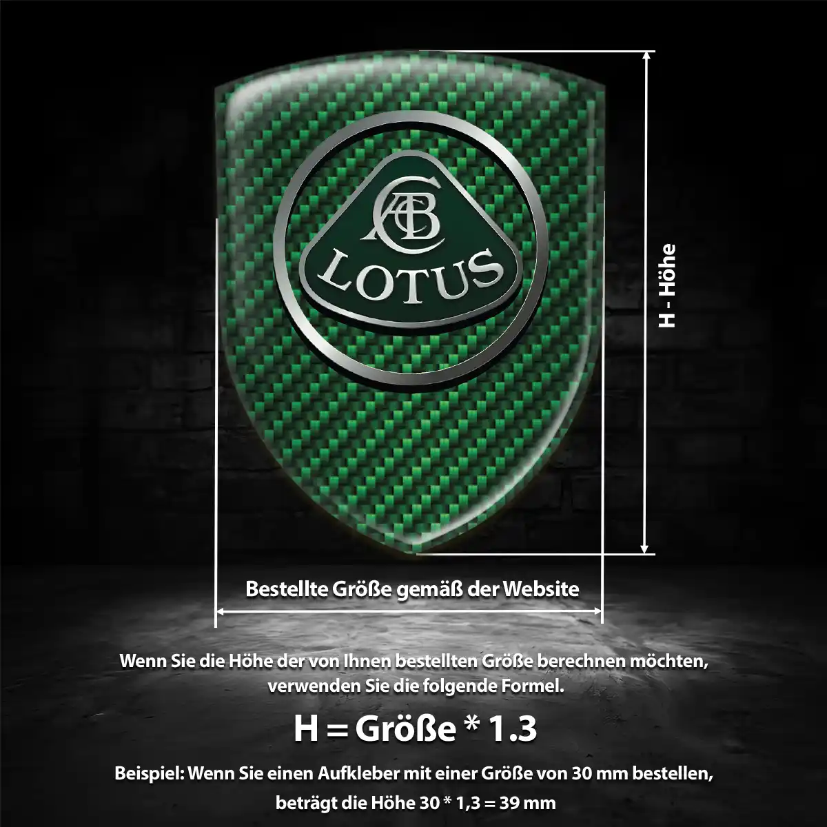 Lotus Aufkleber Emblem Auto Markenedition