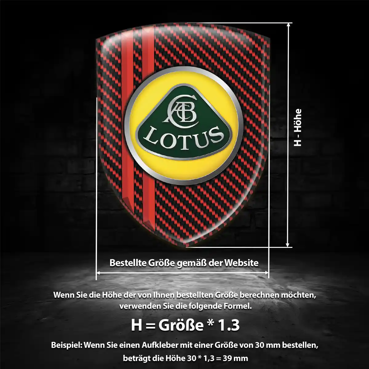 Lotus Aufkleber Emblem Auto Stilvolles Design