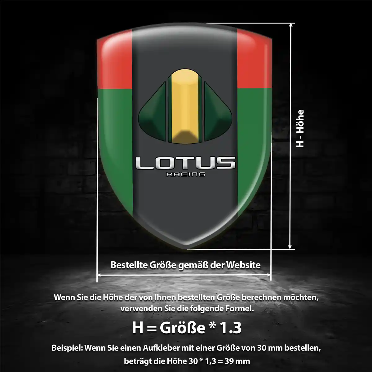 Lotus Aufkleber Emblem Auto Tuningfahrzeug