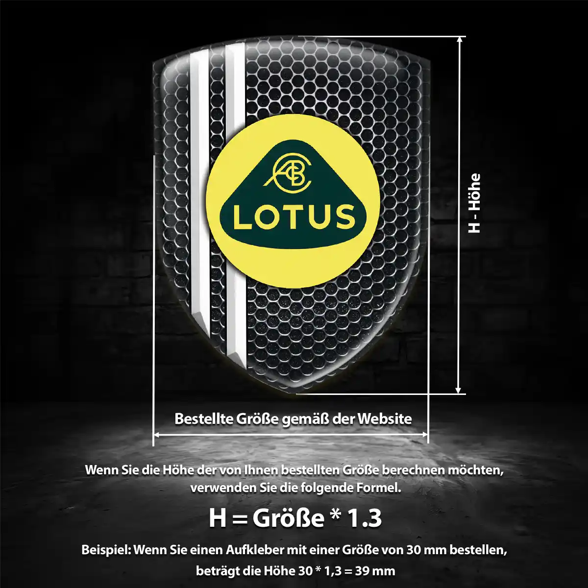 Lotus Aufkleber Emblem Elegantes Design