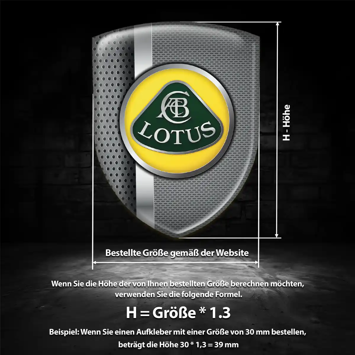 Lotus Aufkleber Emblem Modernes Design