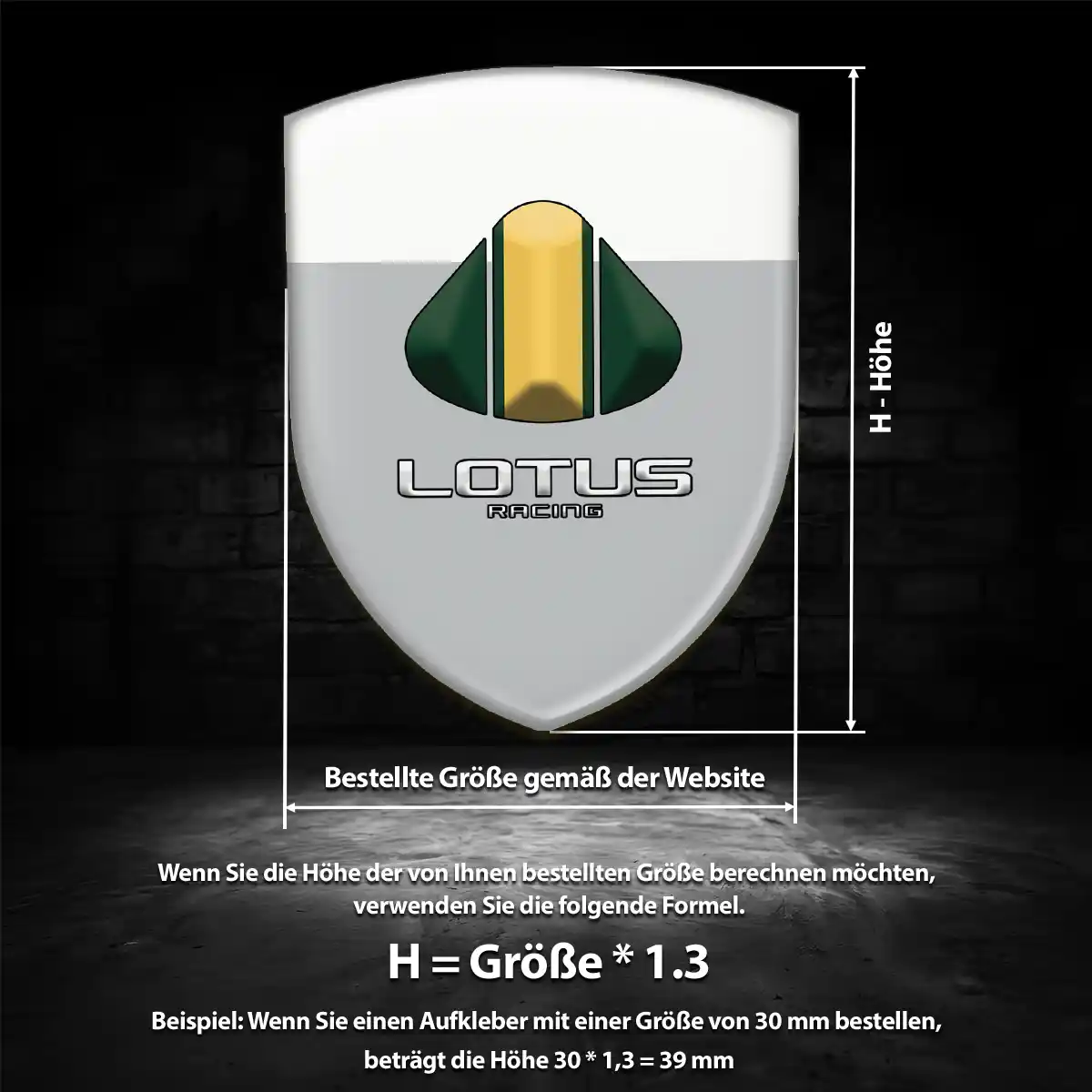 Lotus Aufkleber Emblem Wappen Anspruchsvolles Design