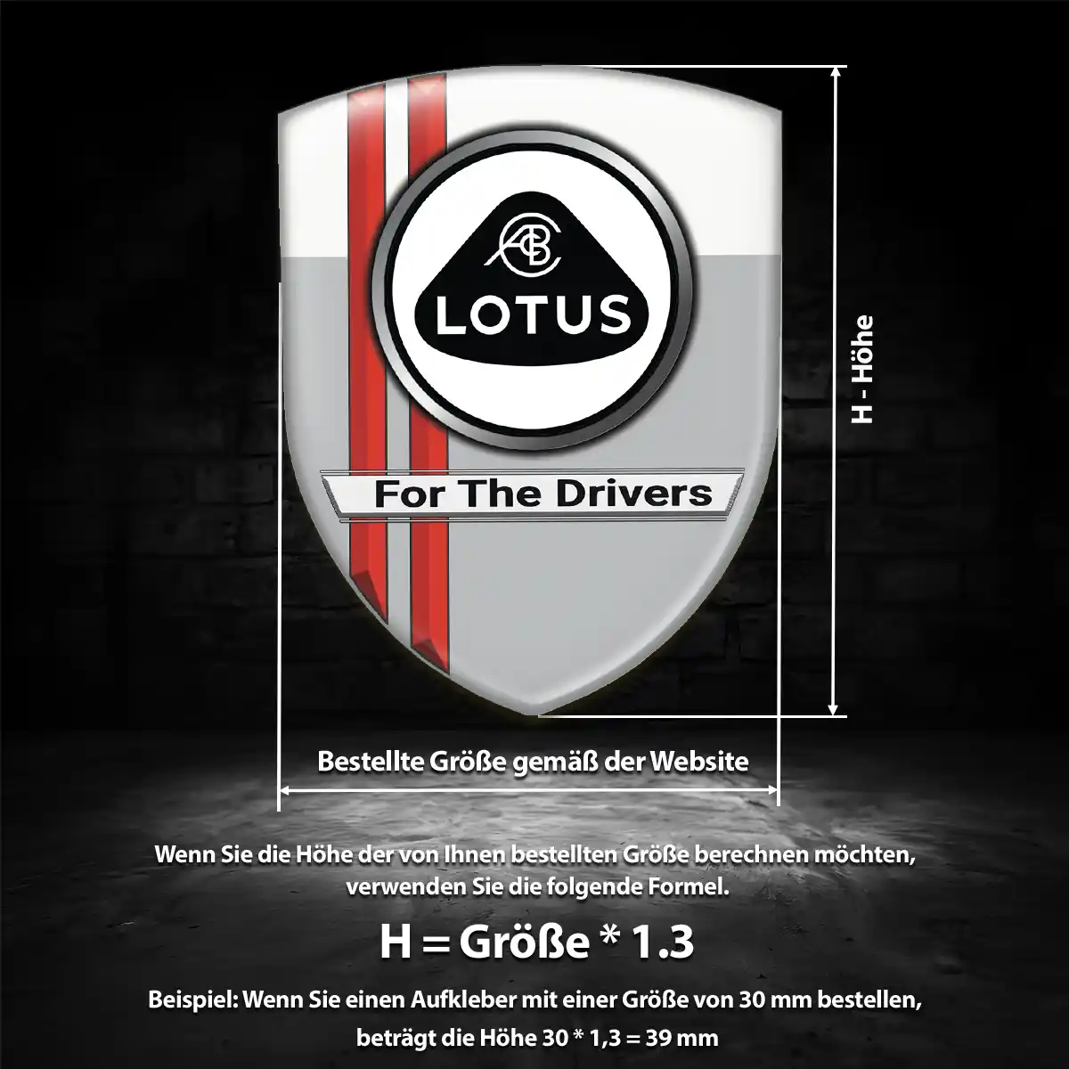 Lotus Aufkleber Emblem Wappen Auto Edles Design
