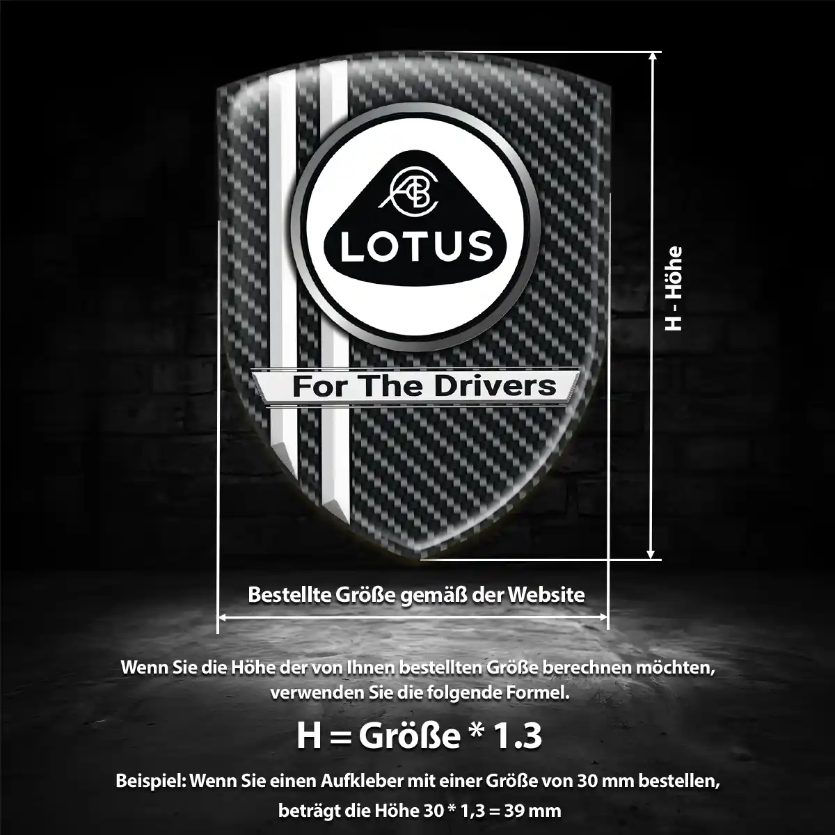 Lotus Aufkleber Emblem Wappen Auto Elegantes Design