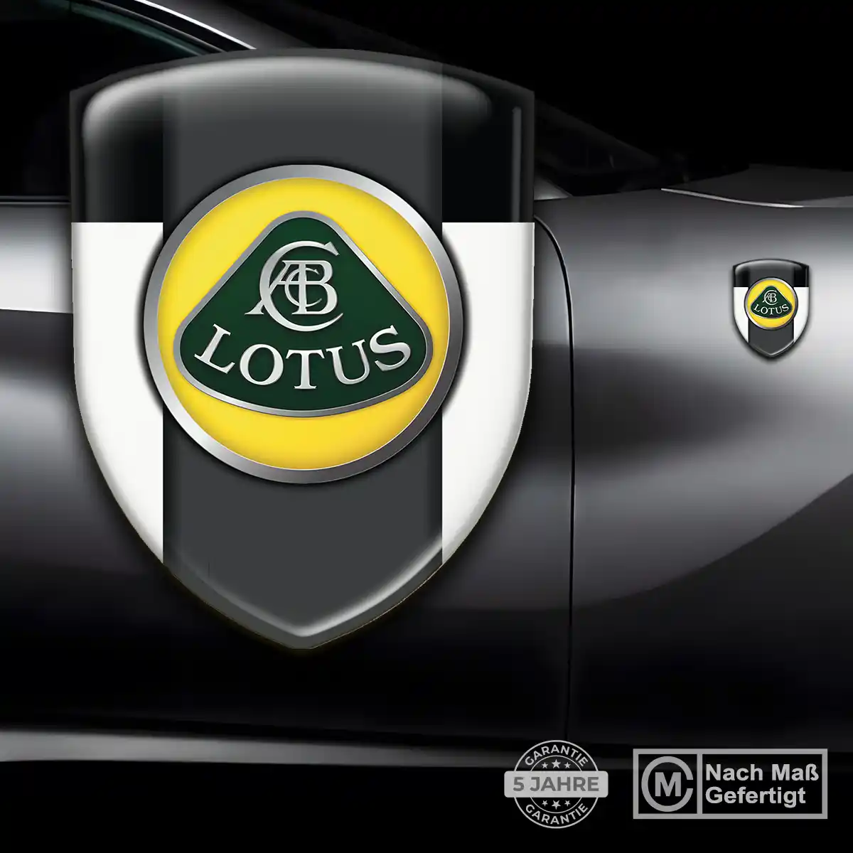Lotus Aufkleber Emblem Wappen Hochwertiges Harz