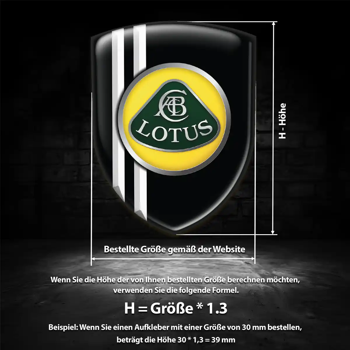Lotus Aufkleber Emblem Wappen Modernes Design