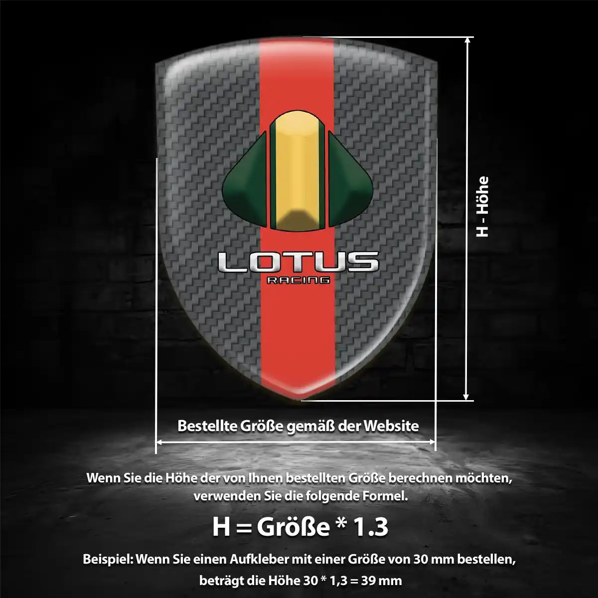 Lotus Aufkleber Emblem Wappen Stilvolles Design