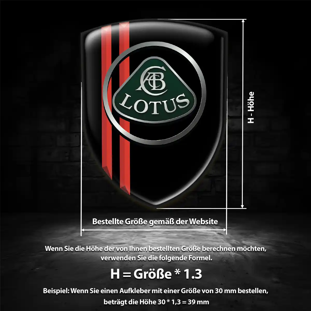 Lotus Aufkleber Embleme Silikon Ausdrucksstarkes Design