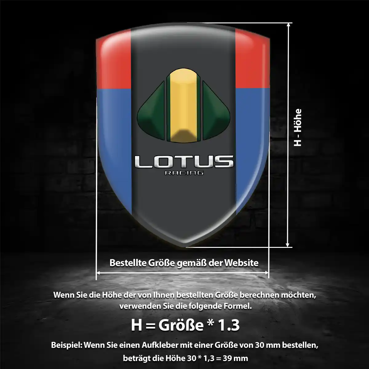 Lotus Aufkleber Embleme Silikon Auto Exterieurdesign