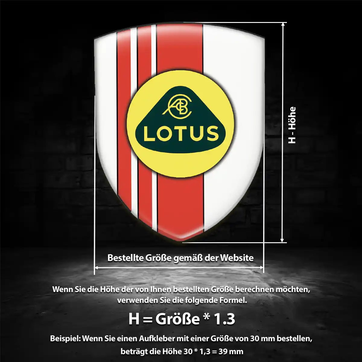 Lotus Aufkleber Embleme Silikon Auto Hochwertiges Harz