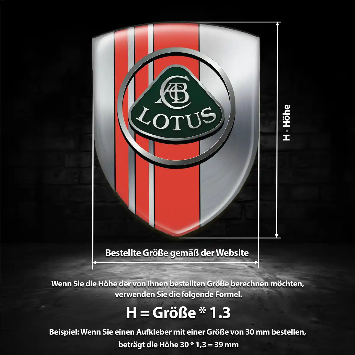 Lotus Aufkleber Embleme Silikon Auto Limitierte Auflage