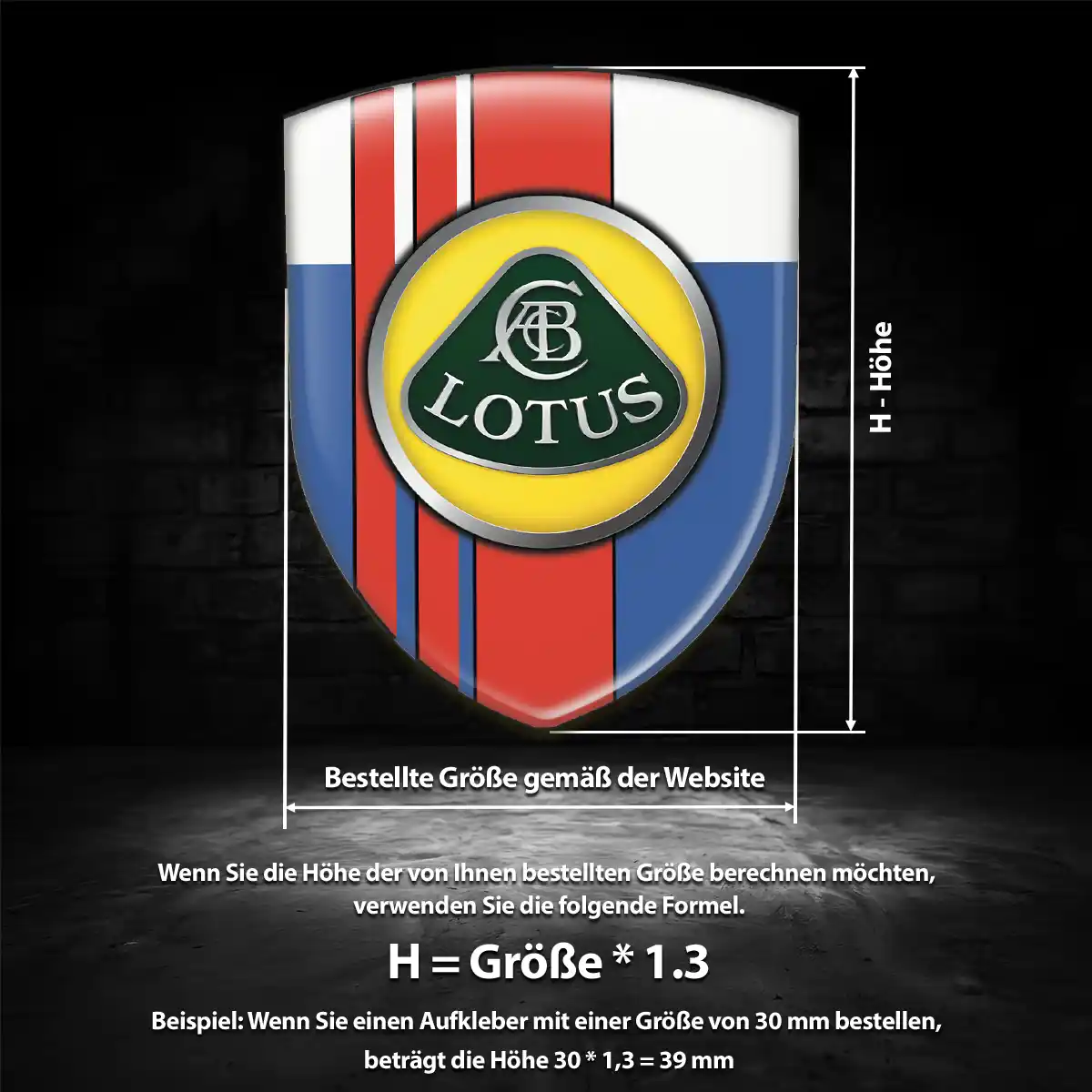 Lotus Aufkleber Embleme Silikon Auto Luxus-Edition
