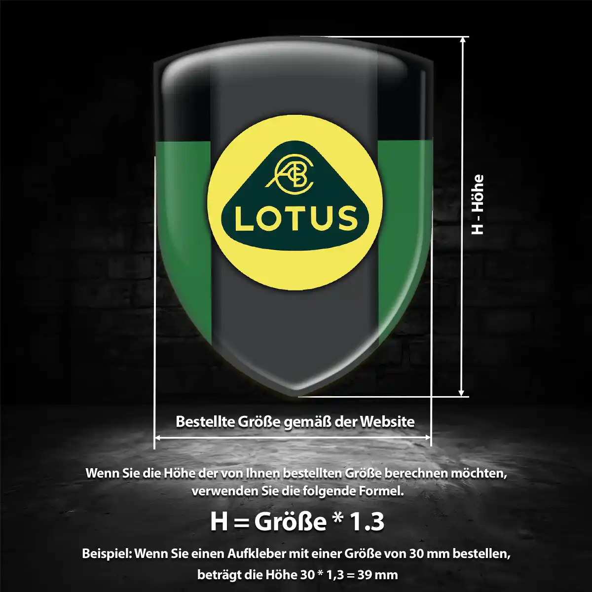 Lotus Aufkleber Embleme Silikon Auto Premiumqualität