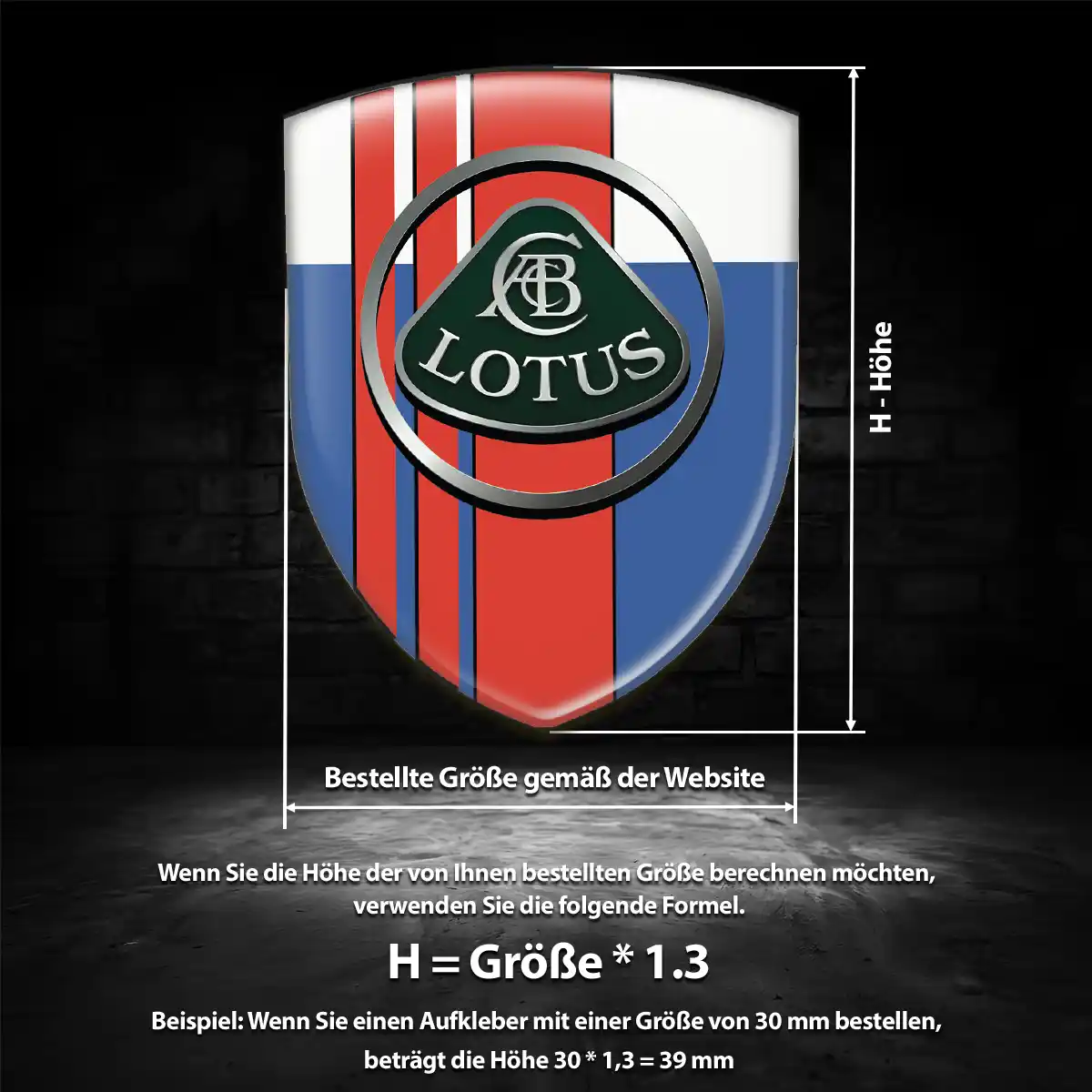Lotus Aufkleber Embleme Silikon Hohe Qualität