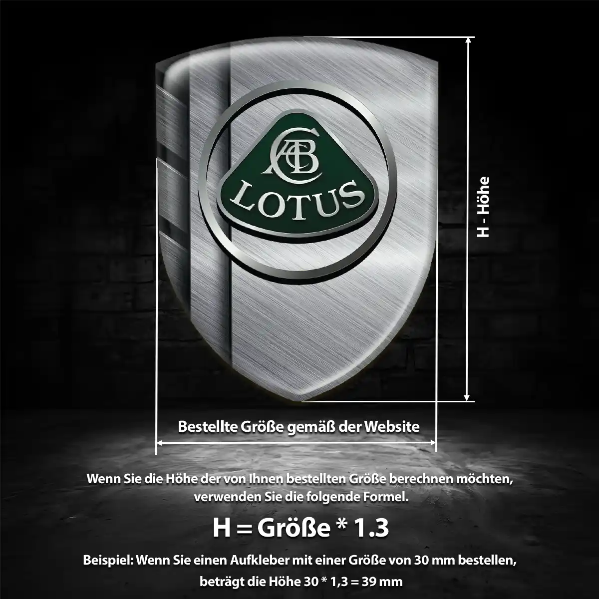 Lotus Aufkleber Embleme Silikon Interieurdesign