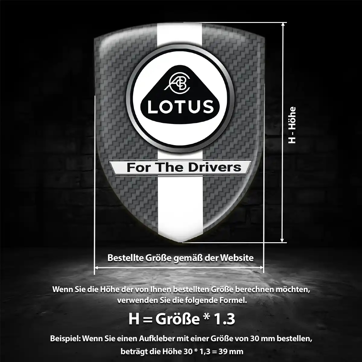 Lotus Aufkleber Embleme Silikon Luxus-Edition