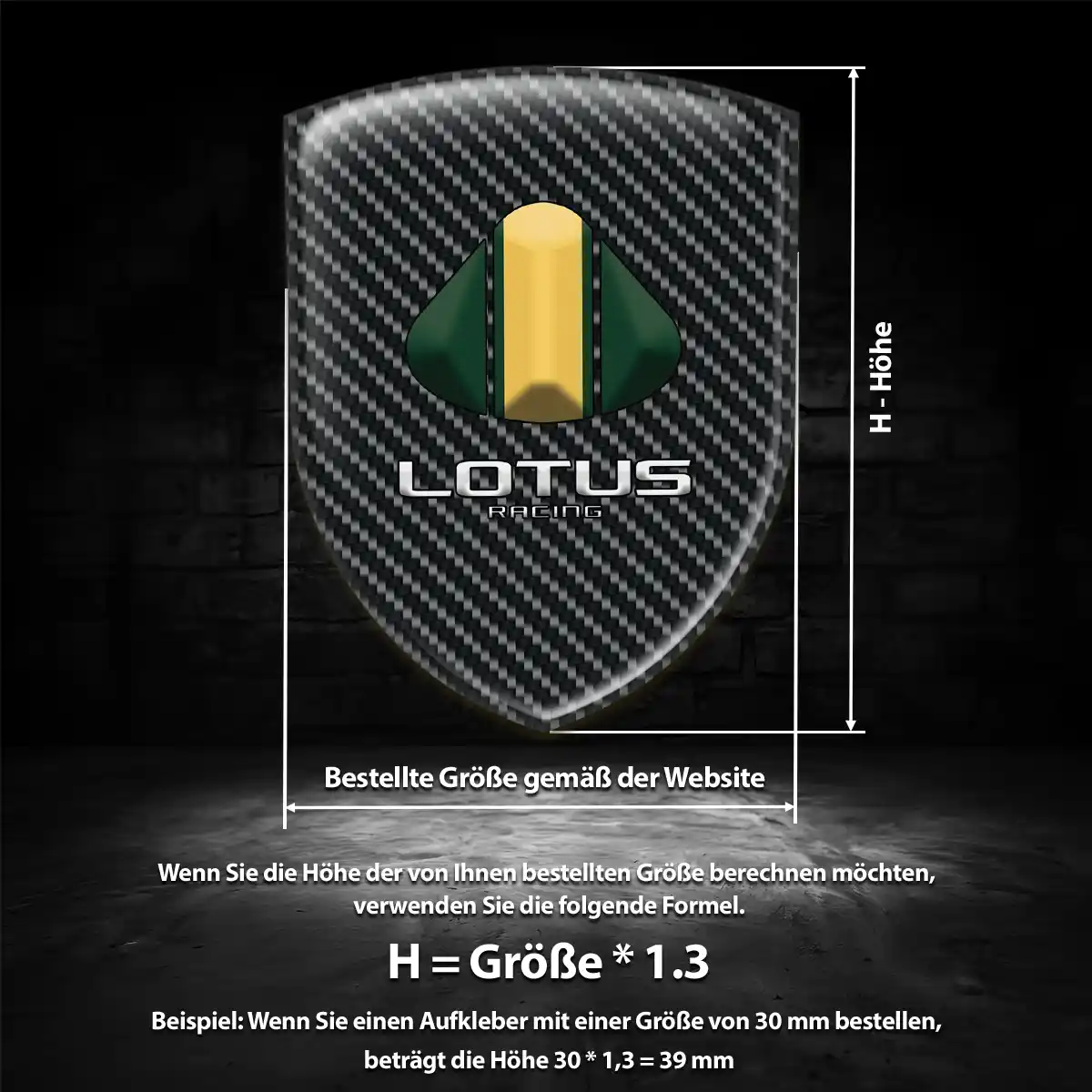 Lotus Aufkleber Erstklassige Qualität