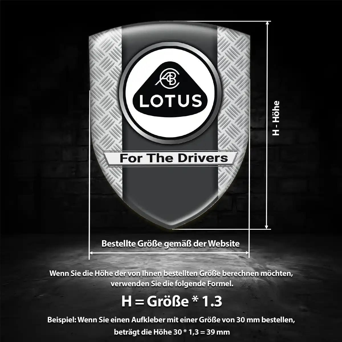 Lotus Aufkleber Exterieurdesign