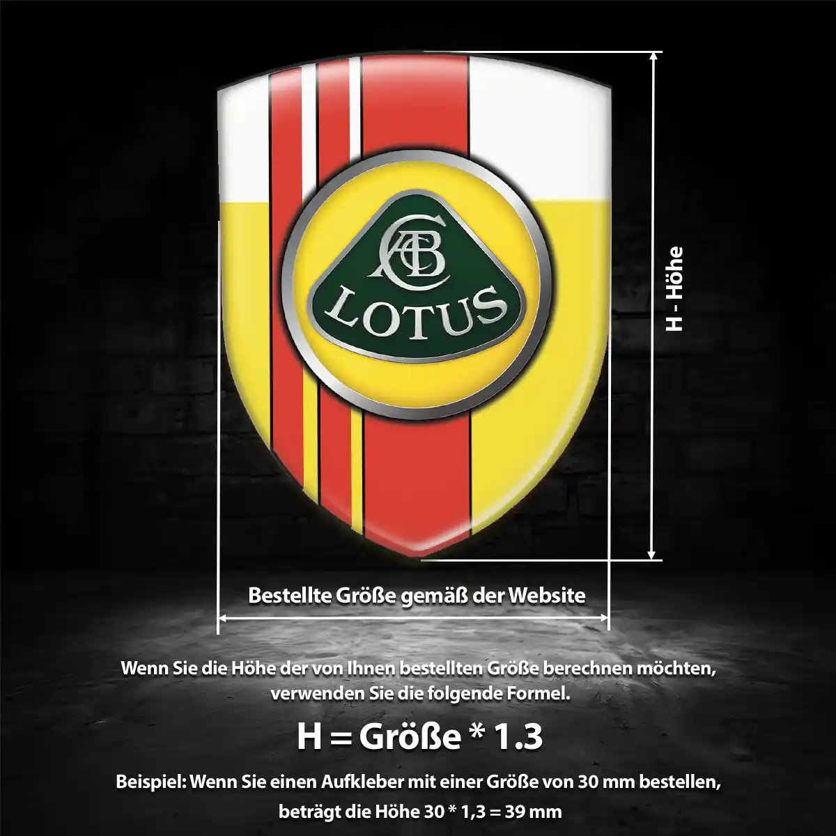 Lotus Aufkleber Hohe Qualität
