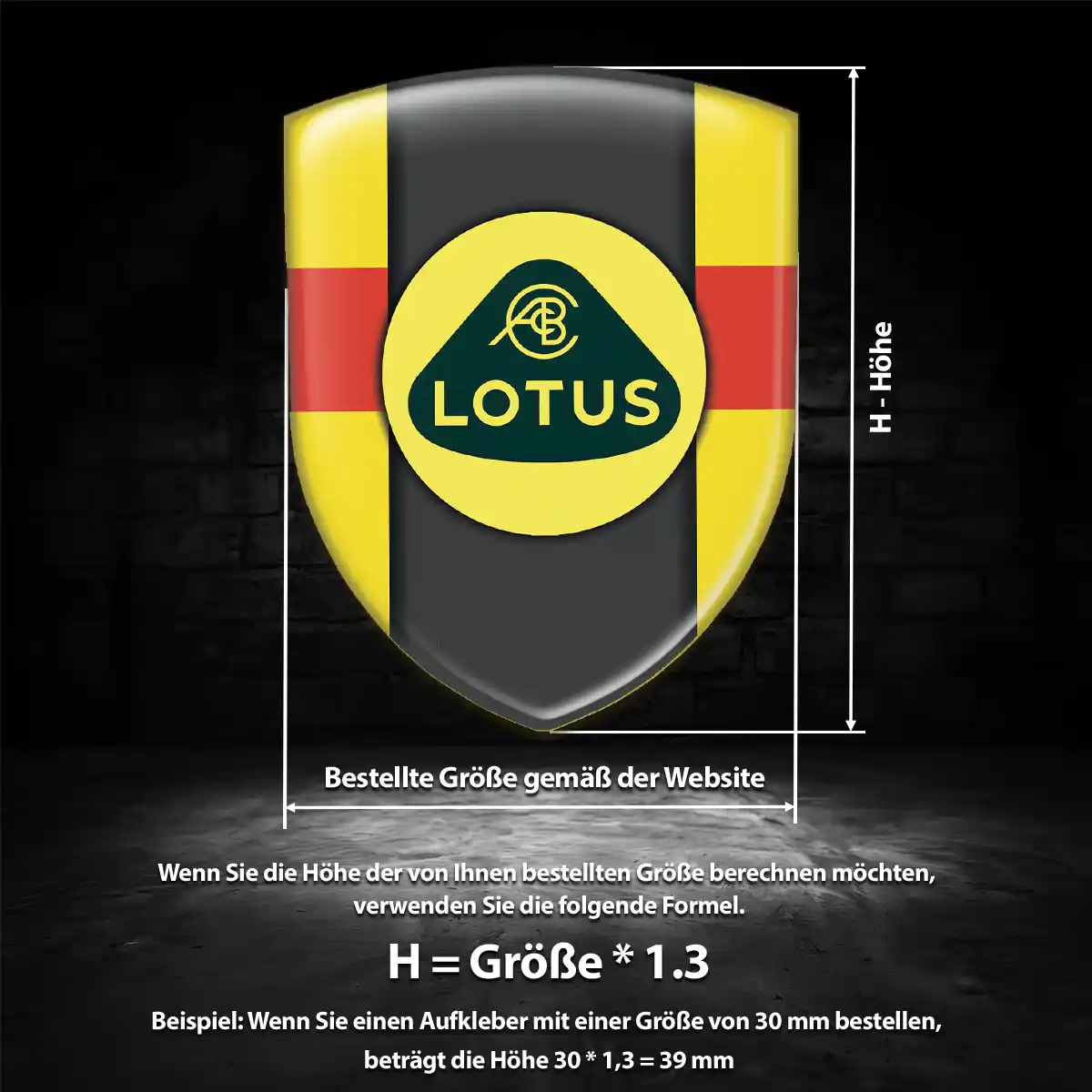 Lotus Aufkleber Interieurdesign