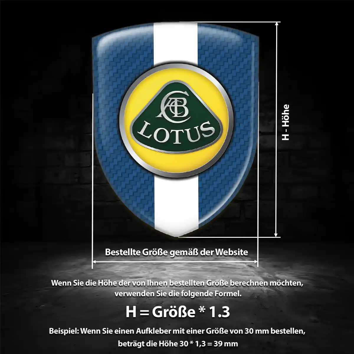 Lotus Aufkleber Markenedition