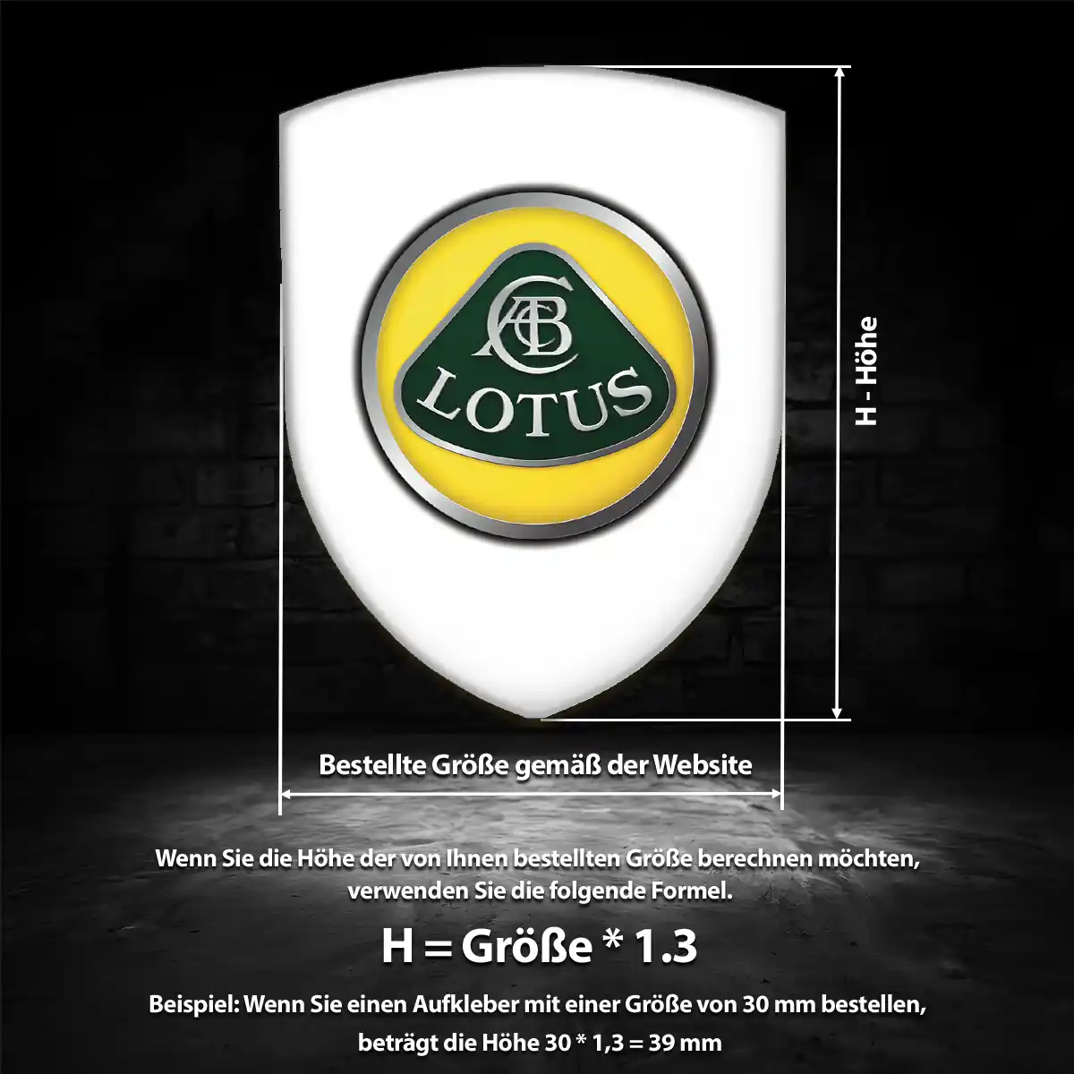 Lotus Aufkleber Silikon Embleme Anspruchsvolles Design
