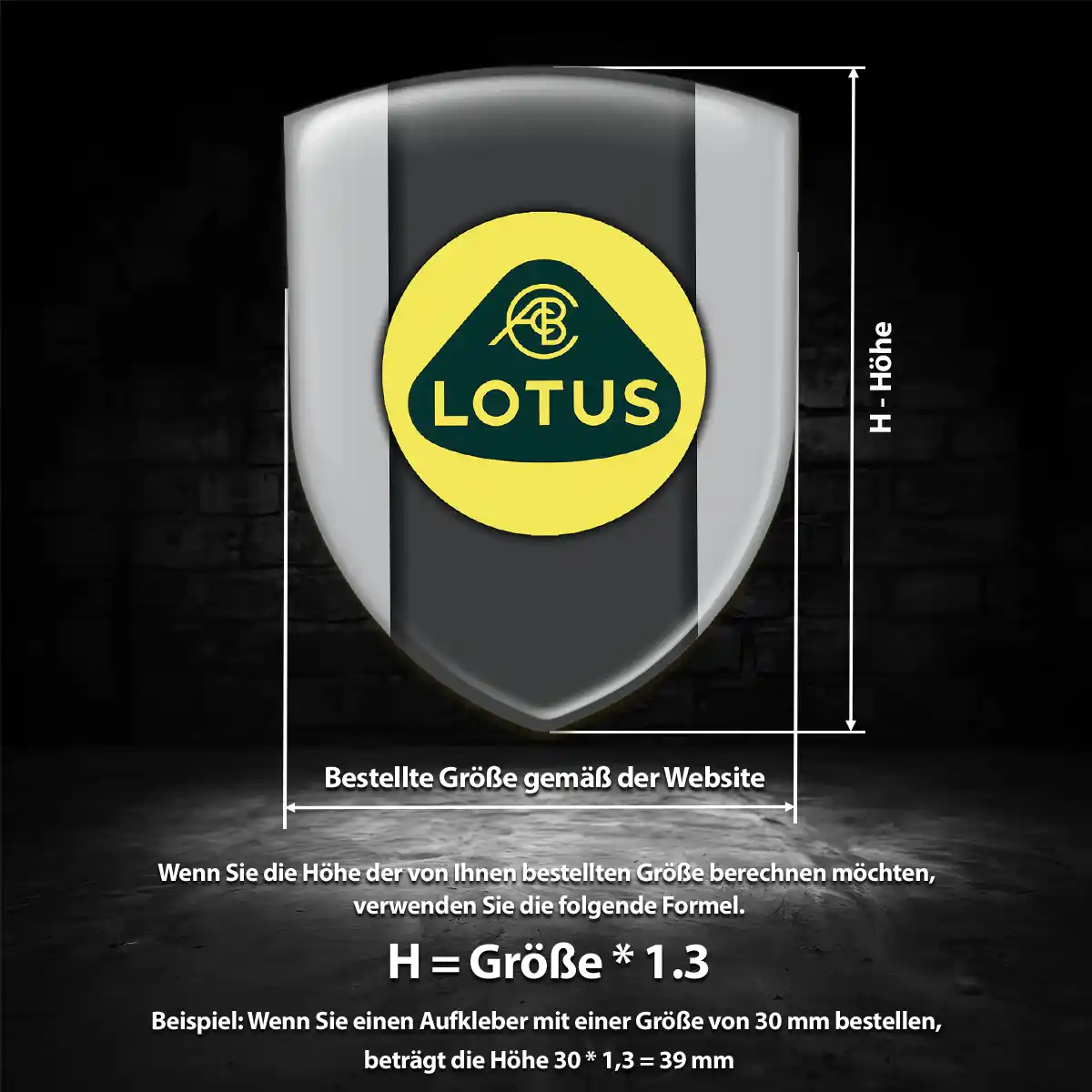 Lotus Aufkleber Silikon Embleme Auto Edles Design