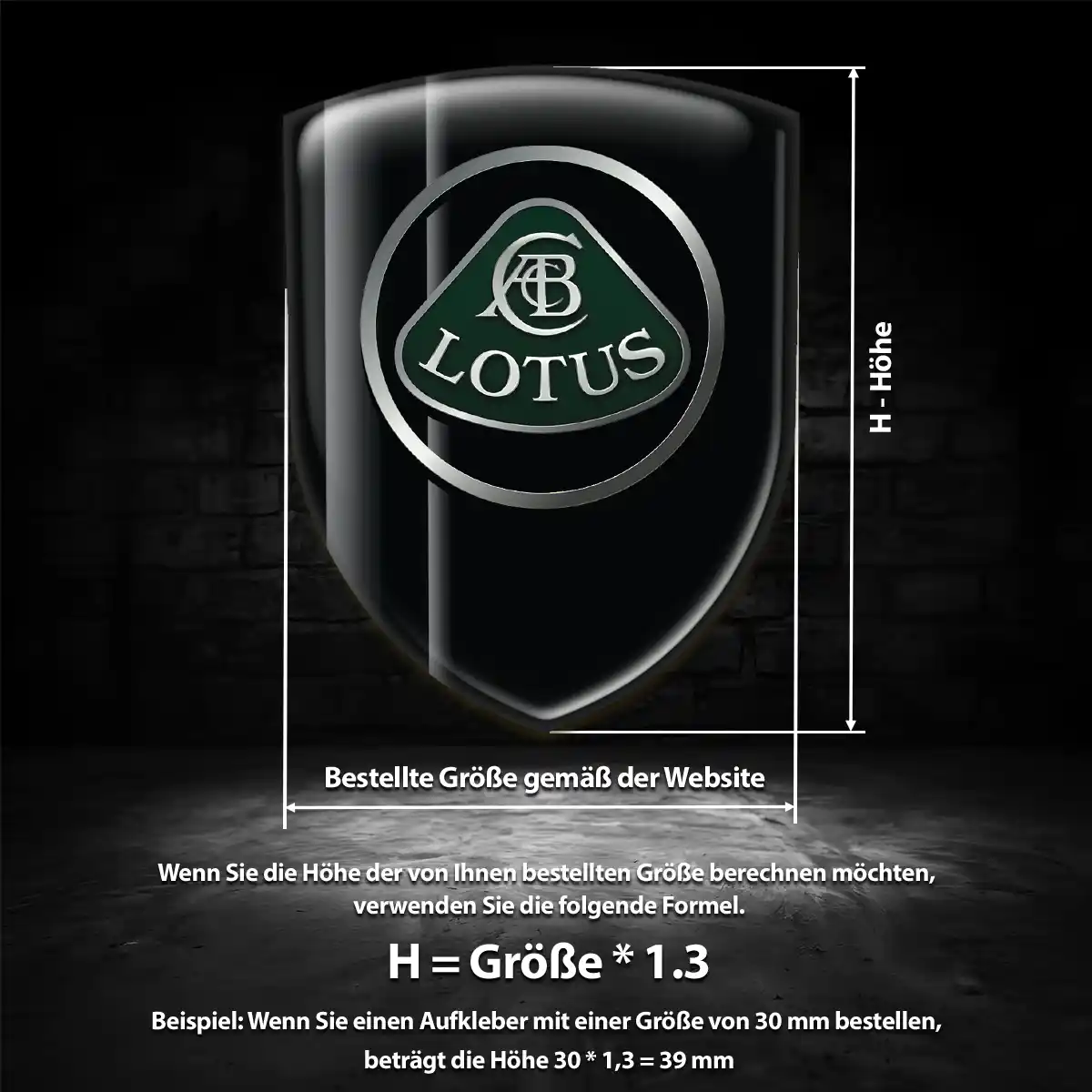 Lotus Aufkleber Silikon Embleme Auto Interieurdesign