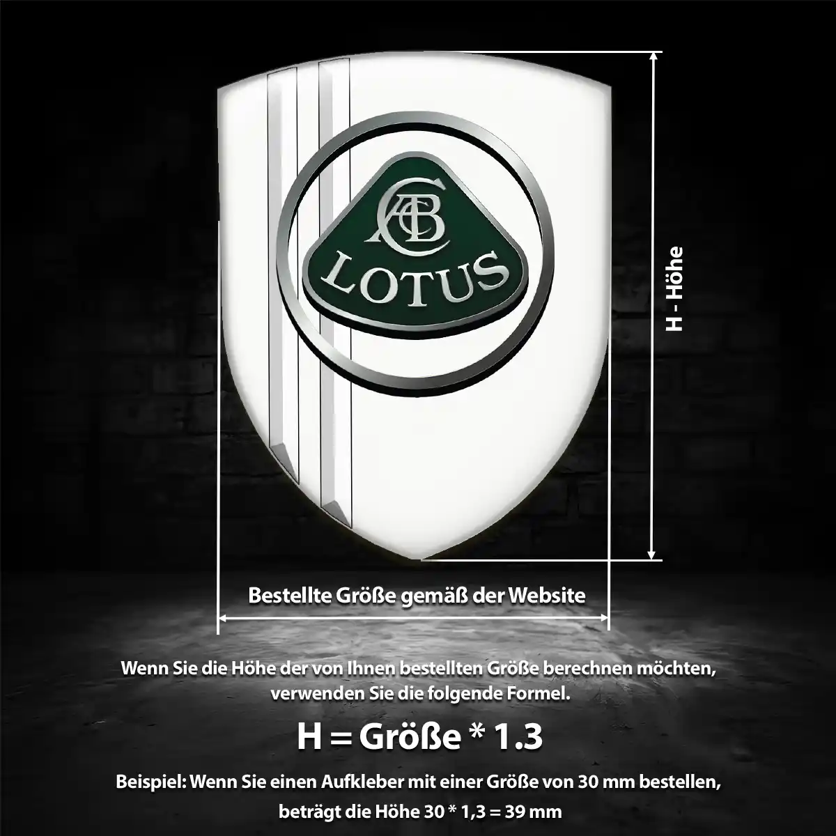 Lotus Aufkleber Silikon Embleme Auto Limitierte Auflage
