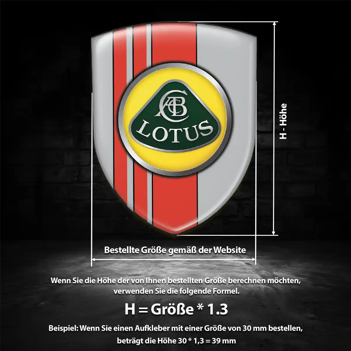 Lotus Aufkleber Silikon Embleme Auto Luxus-Edition