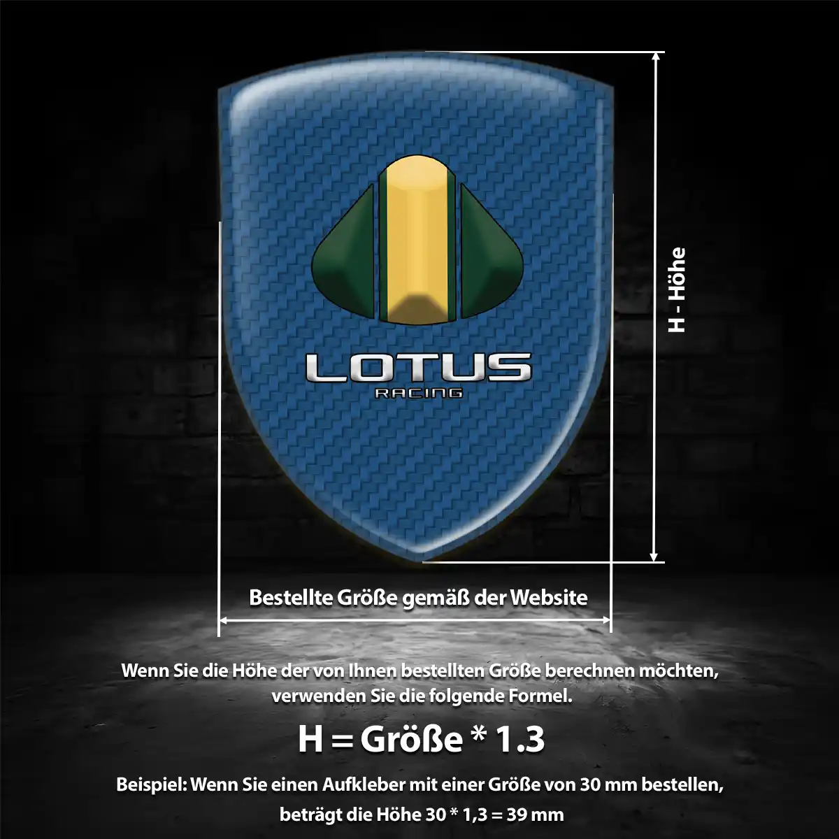 Lotus Aufkleber Silikon Embleme Auto Premium-Edition