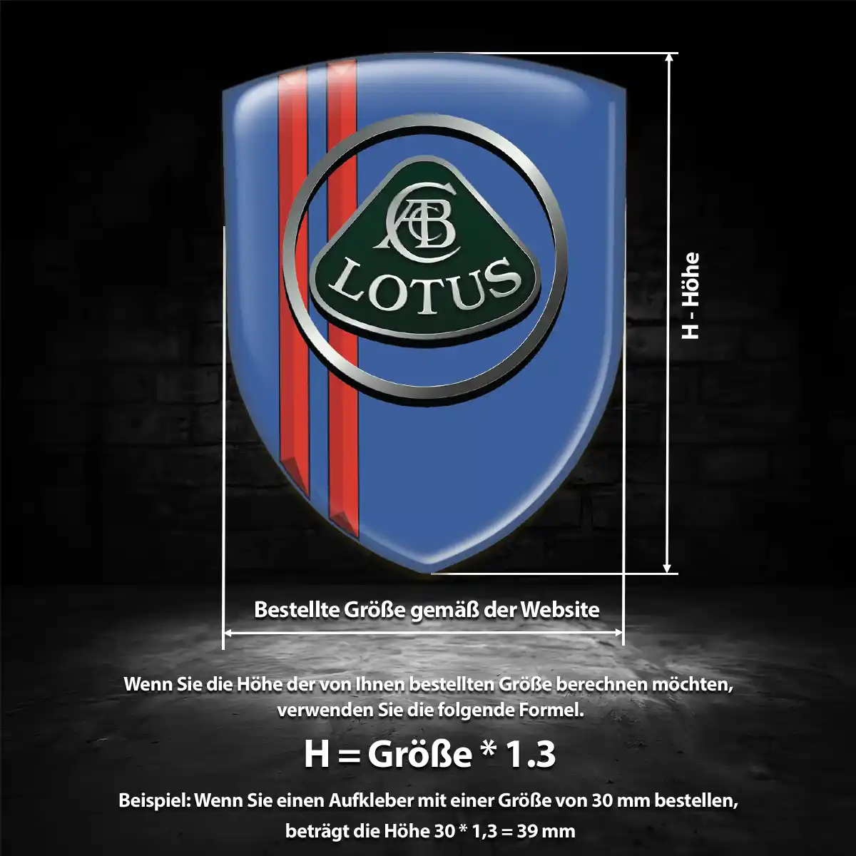 Lotus Aufkleber Silikon Embleme Elegantes Design