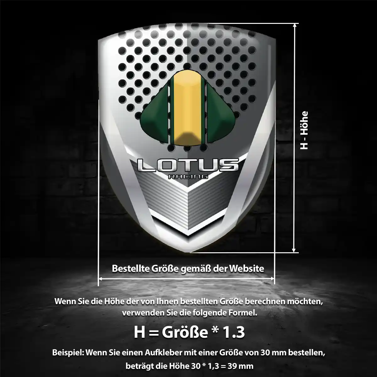 Lotus Aufkleber Silikon Embleme Exterieurdesign